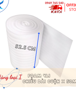 Xốp Foam Gói Hàng Khổ 4mmx52.5cmx50m